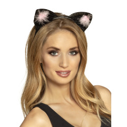 Kočičí uši s peříčky